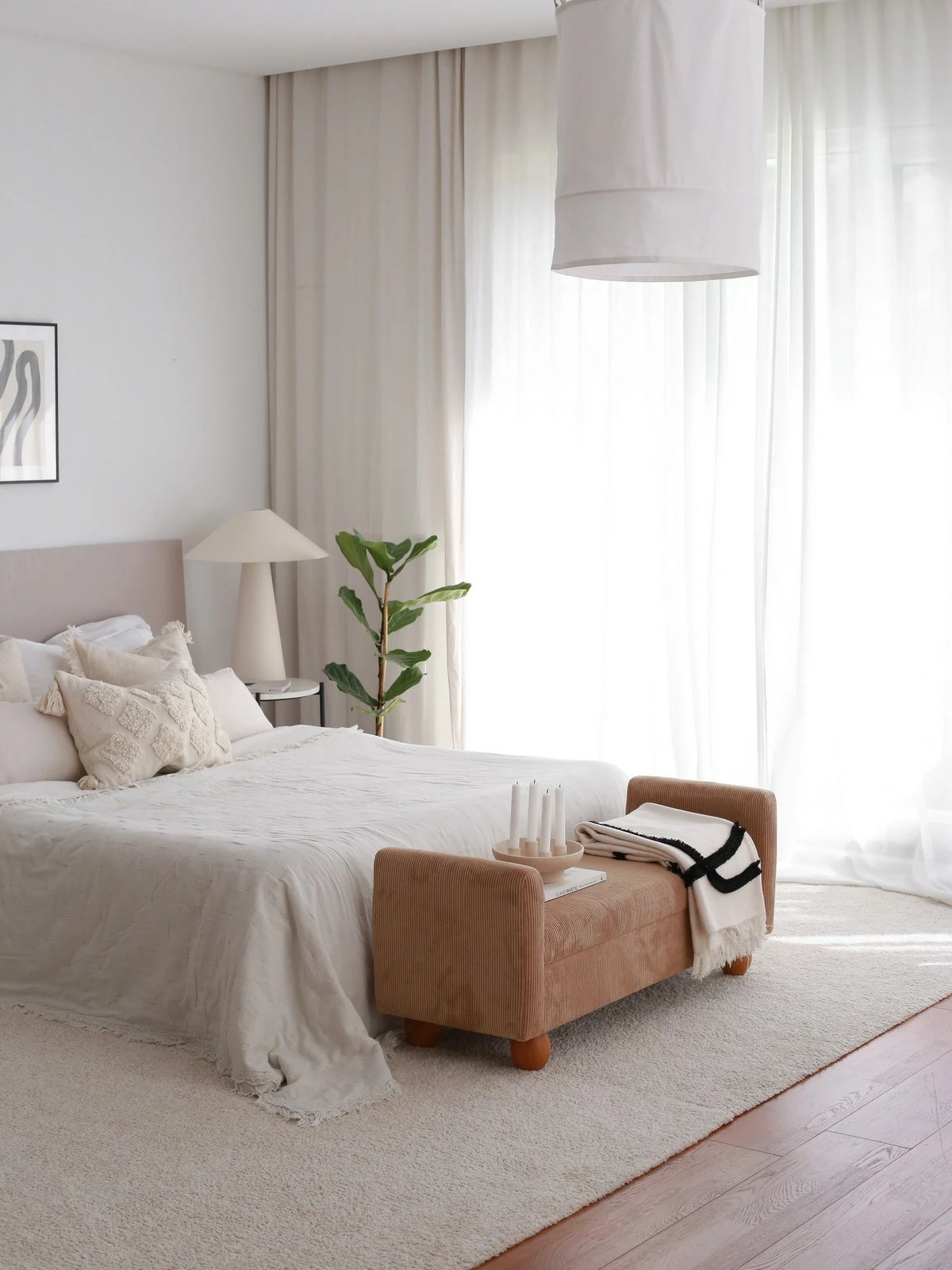 Bankë Atelier del Sofa, me sandik, ngjyrë camel