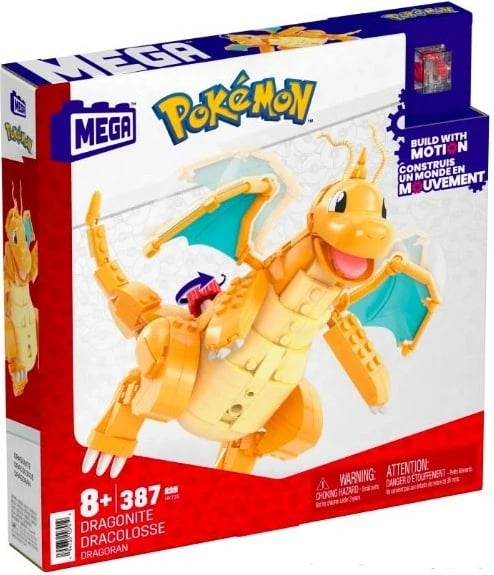 Set ndërtimi Mega Bloks Pokémon Dragonite, 387 pjesë