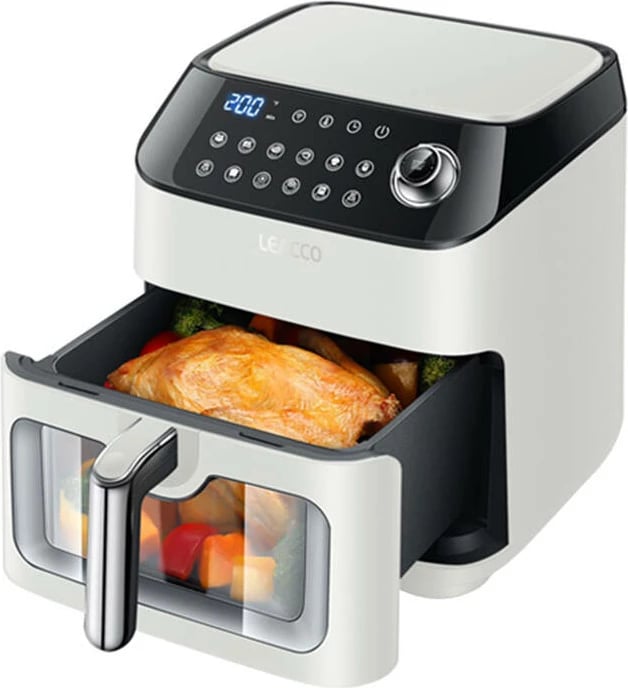 Fritezë ajri Leacco AF020, 4.5L, 1050W, e bardhë