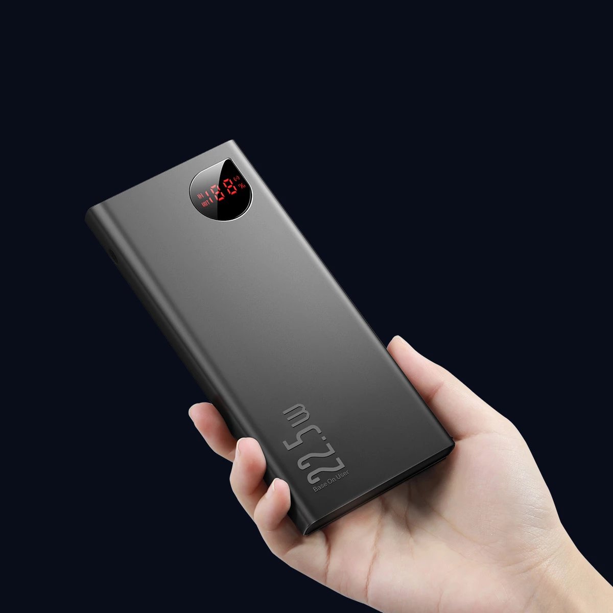 Powerbank Baseus Adaman Metal 10000mAh 22.5W, e zezë