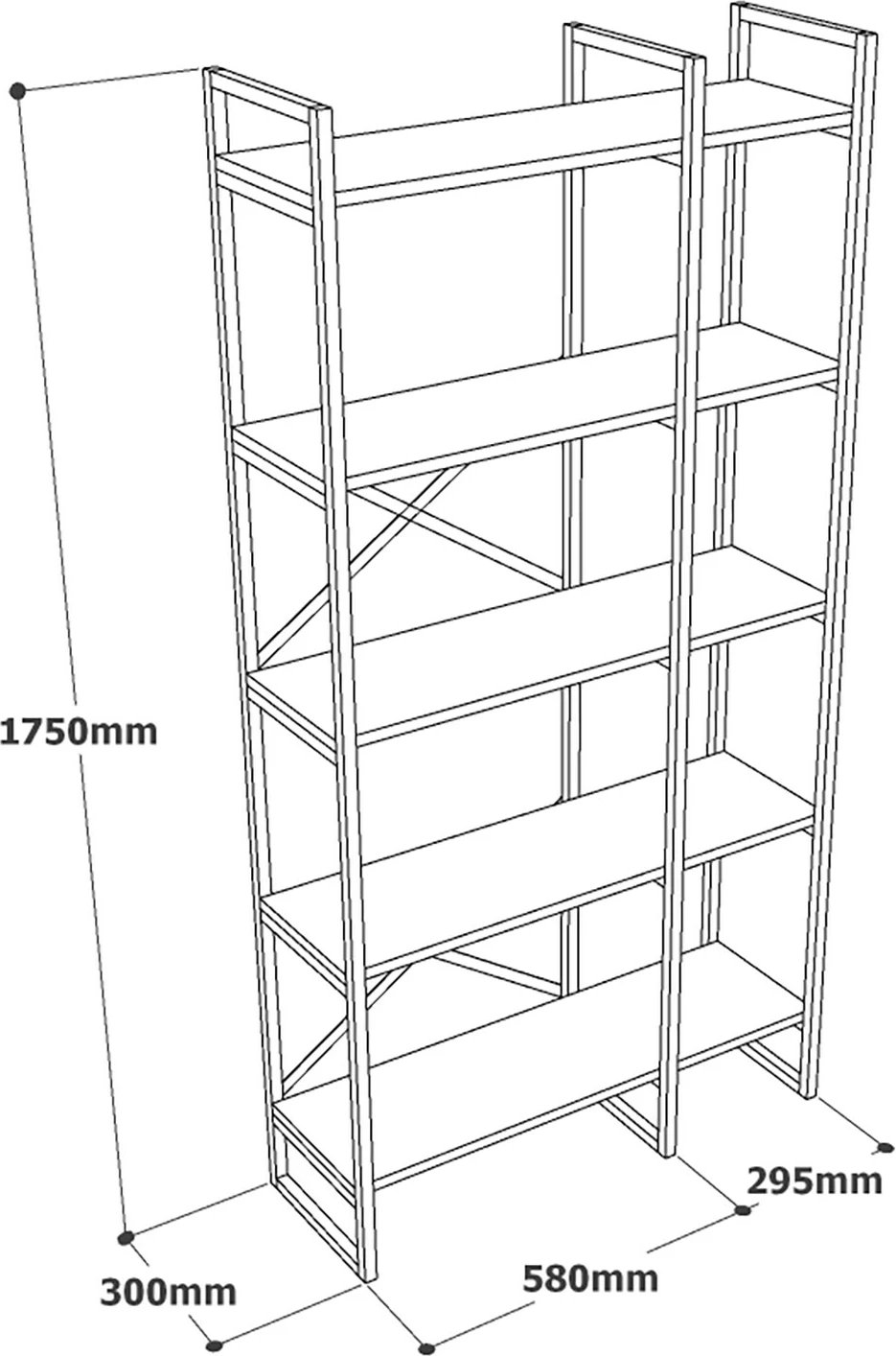 Raft librash Hanah Home, ngjyrë mermeri të bardhë dhe ari, Vg4-Ge