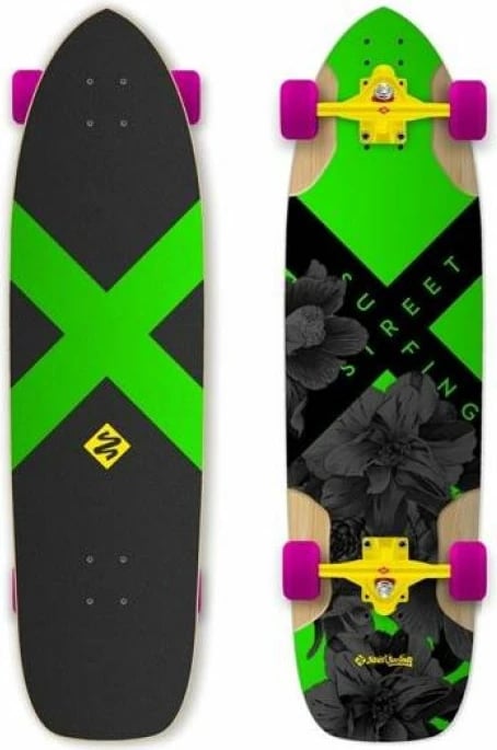 Longboard Street Surfing Freeride 36'', për meshkuj me ngjyra
