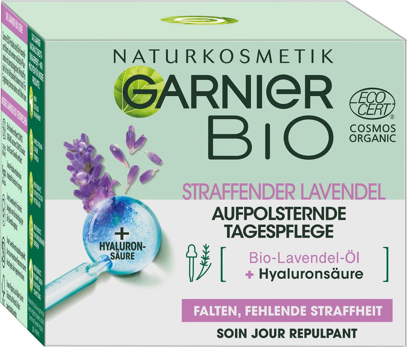 Krem dite Garnier Organic Firming Lavender Plumping Day Cream, 50 ml