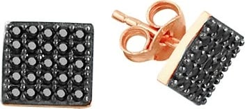 Vathë argjendi Jumeon, ngjyrë e zezë dhe ari rozë, 7mm, 10794SYH