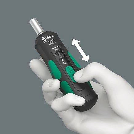 Kaçavidë momenti Wera Kraftform Safe-Torque Speed 7515, 2-6Nm, e zezë/e gjelbër