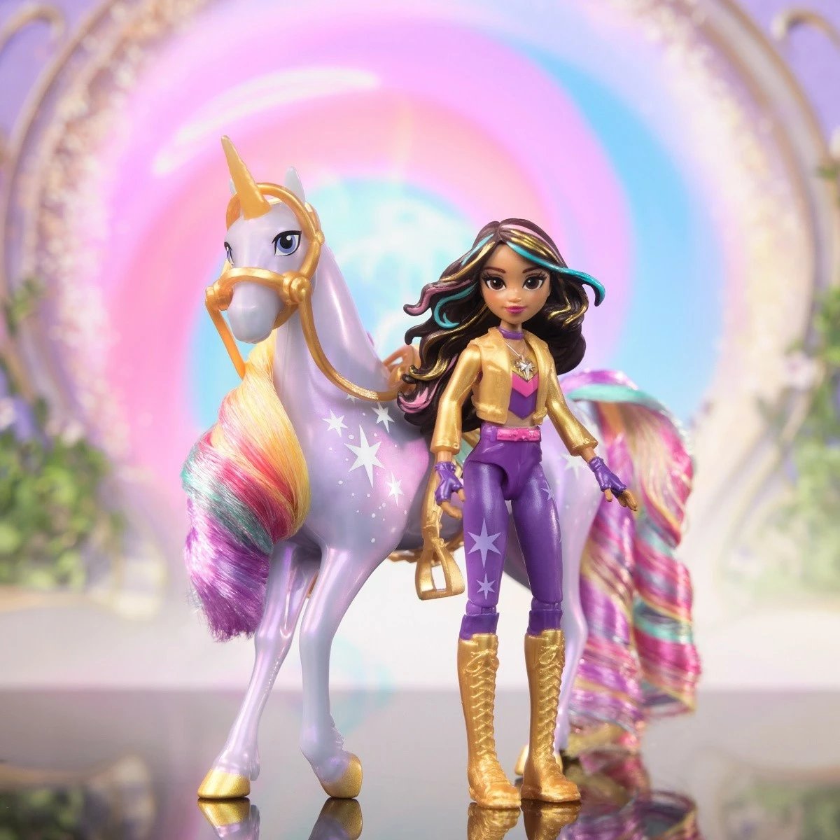 Set figurina Unicorn Academy Spin Master 6071175, Ava dhe Leaf, 11 cm + 13 cm, për vajza Set figurina Unicorn Academy Spin Master 6071175, Ava dhe Leaf, 11 cm + 13 cm, për vajza