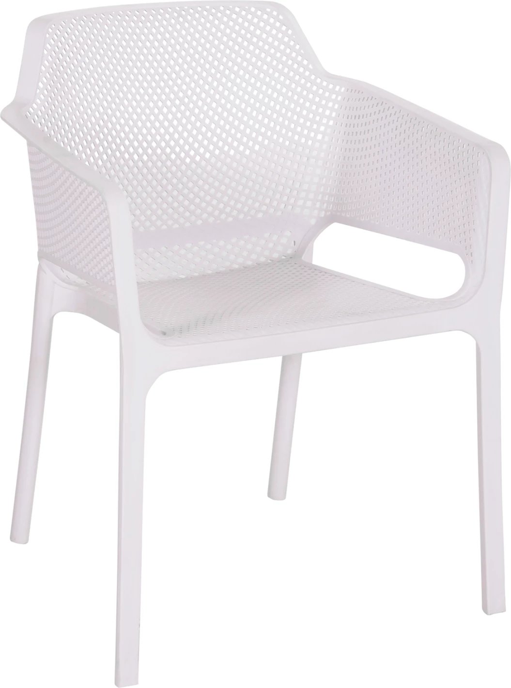 Karrige me krahë polipropileni, e bardhë, JOHN FH6103.01, 59x58x79.5cm