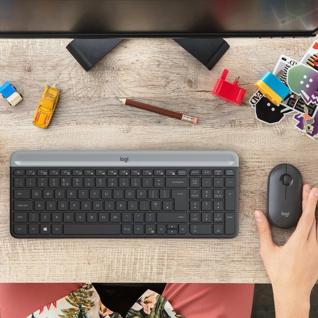 Set tastierë & maus Logitech MK470, i zi
