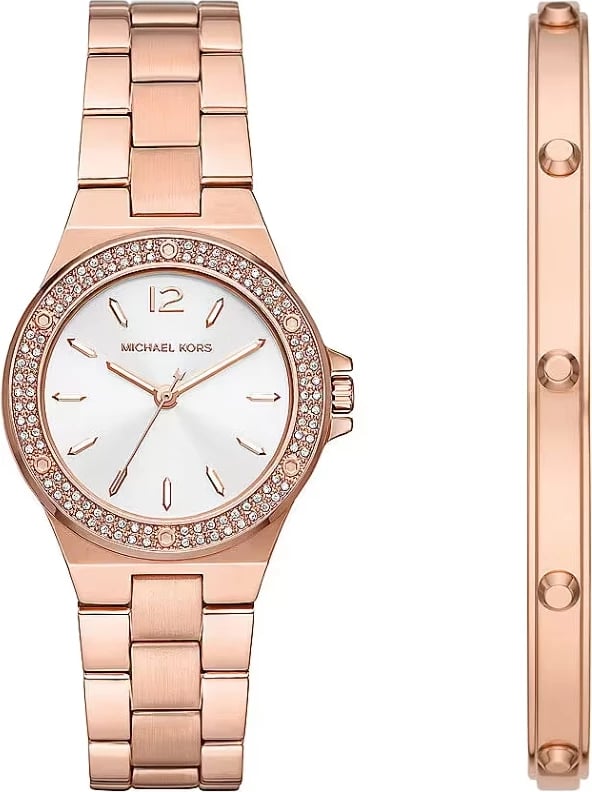 Orë dore MICHAEL KORS LENNOX për femra, rozë ari