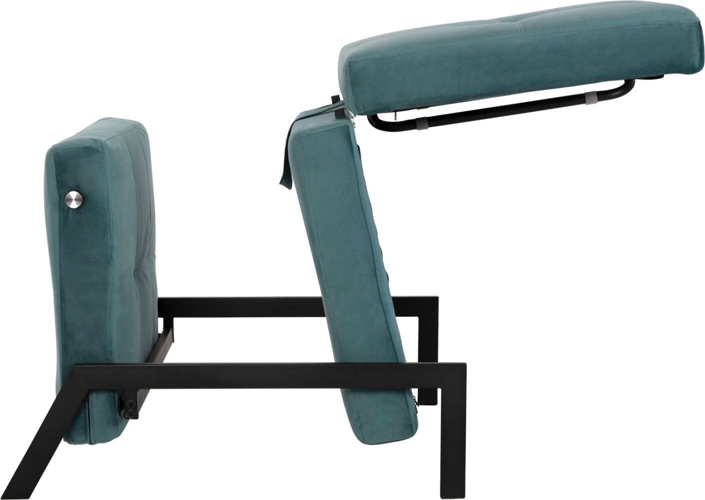 Karrige-shtrat CONSTANCE FH3078.15, kadife ngjyrë turkuaz, 95x92x66H cm