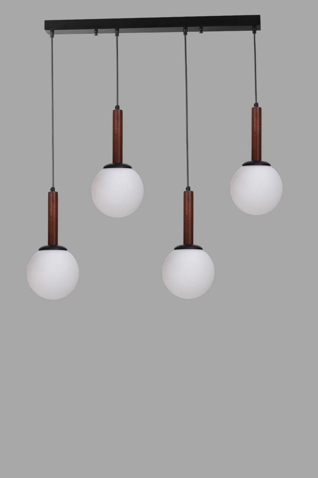 Llambadar Opviq, 9071-6, metal e xham, ngjyrë e bardhë, arre, e zezë