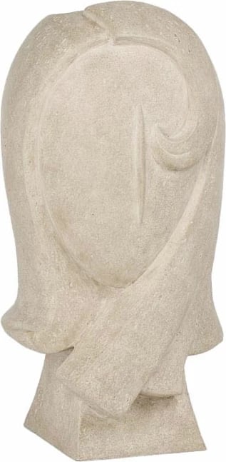 Vazo OBSCURA, rezinë, bezhë, 18.5x17.3x35cm