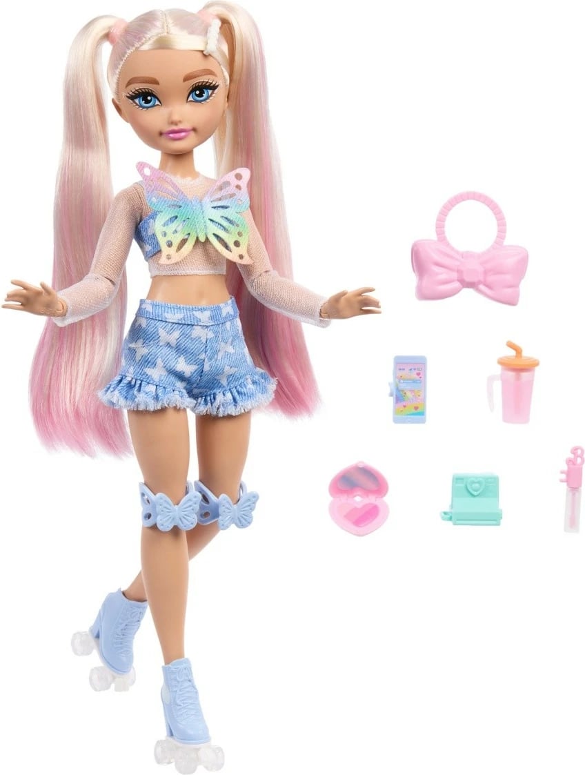 Kukull Barbie Dream Besties Malibu me patina, Mattel JFX96, me aksesorë