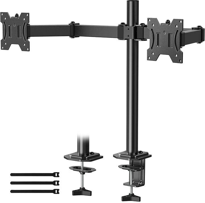 Mbajtëse monitori Huanuo HNCM7 për 2 ekrane, 13-30", e zezë