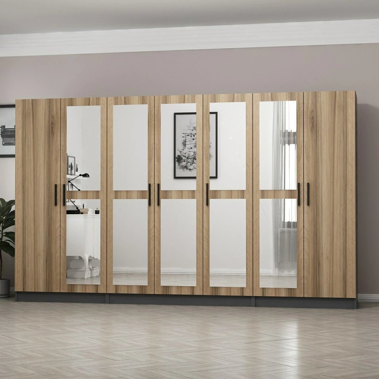 Dollap Skye Decor, ngjyrë antracit, Kale - 5123