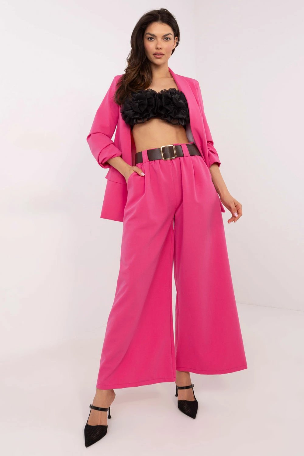 Pantallona femra Italy Moda 206409, rozë