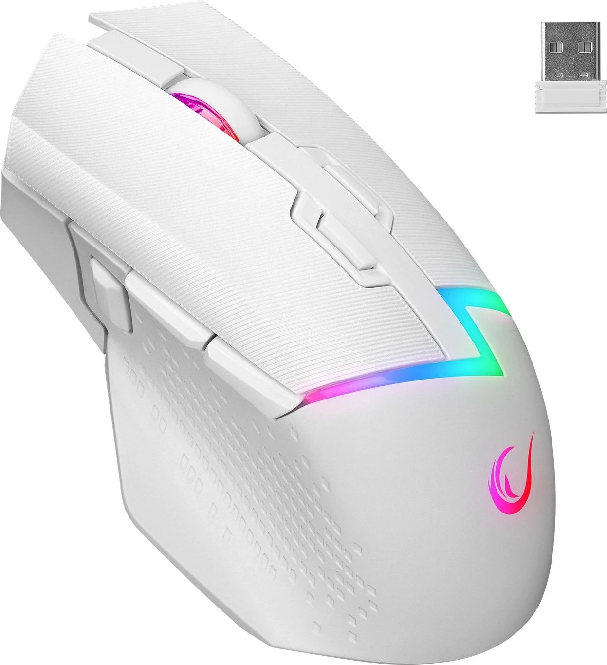Maus Rampage DROP M3 RGB 1000Hz 10000 DPI i bardhë