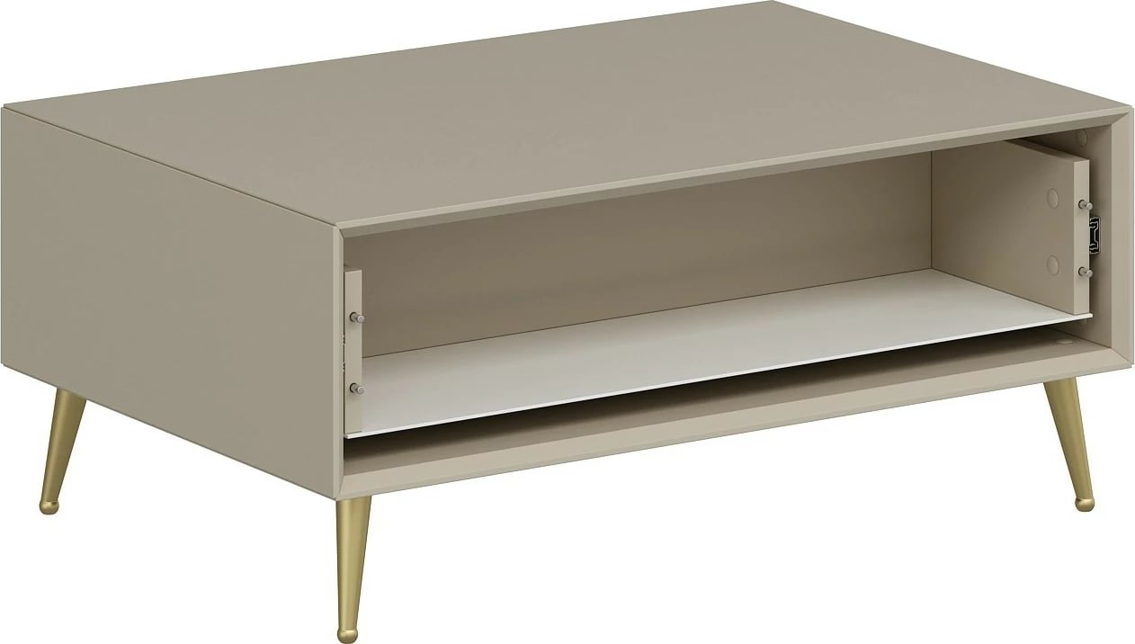 Tavolinë e ulët Hanah Home, ngjyrë rëre, Luxe