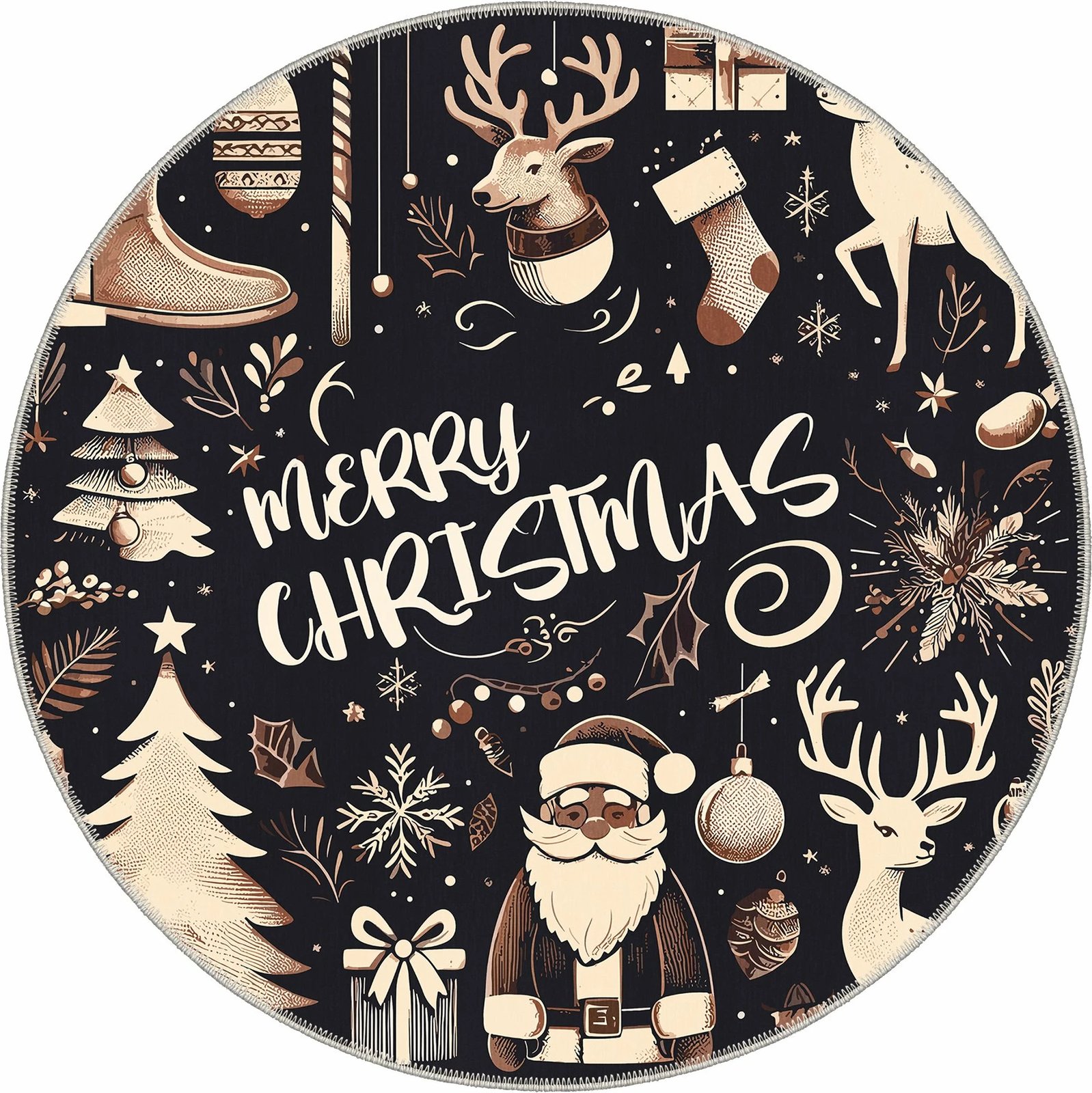 Qilim i rrumbullakët, shumëngjyrësh, Conceptum Hypnose, Woobtny0508, 90x90cm