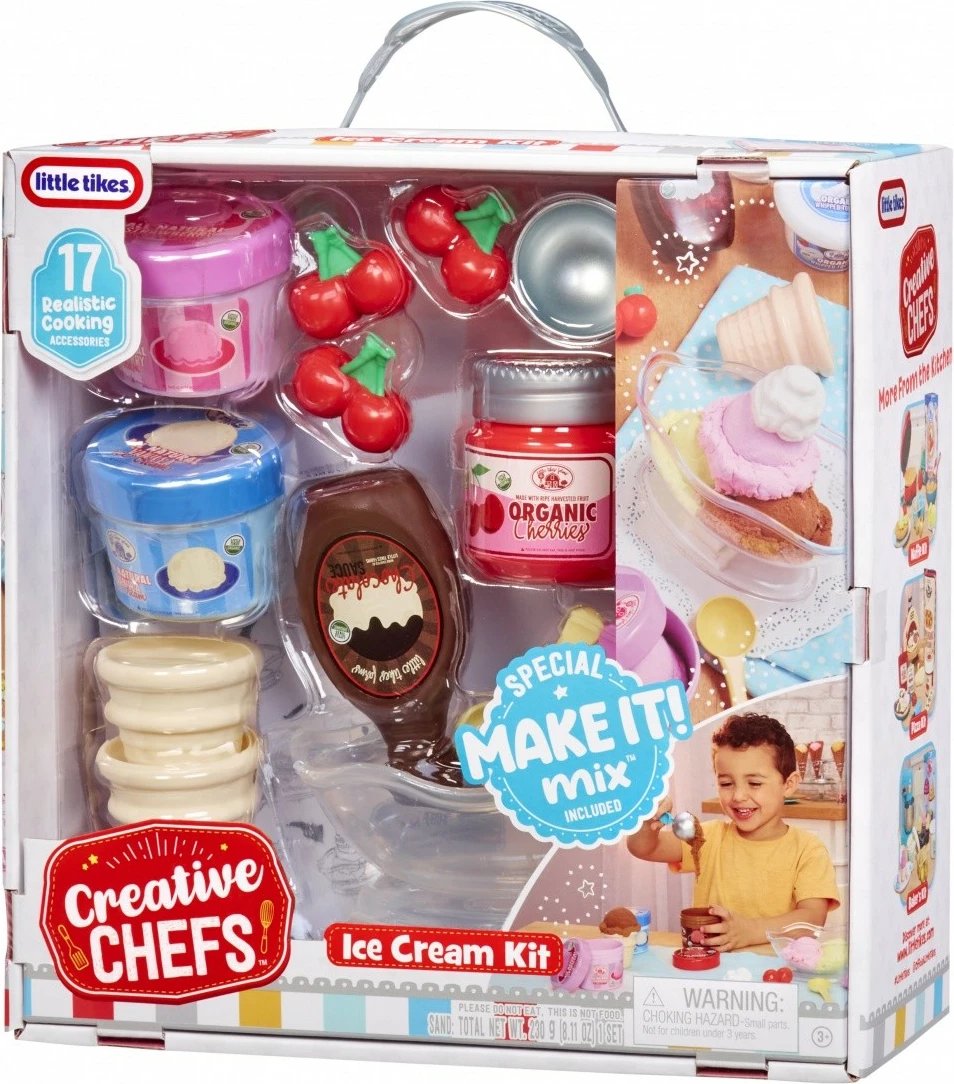 Set akulloreje lodër Little Tikes Creative Chefs me 17 aksesorë, shumëngjyrësh