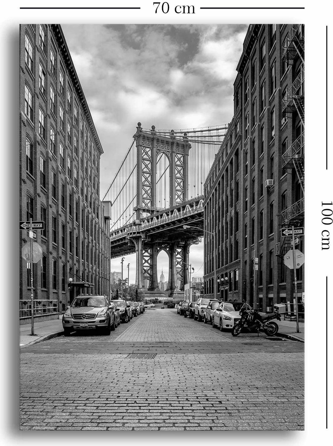 Pikturë dekorative në kanavacë Wallity, shumëngjyrëshe, 70x100cm