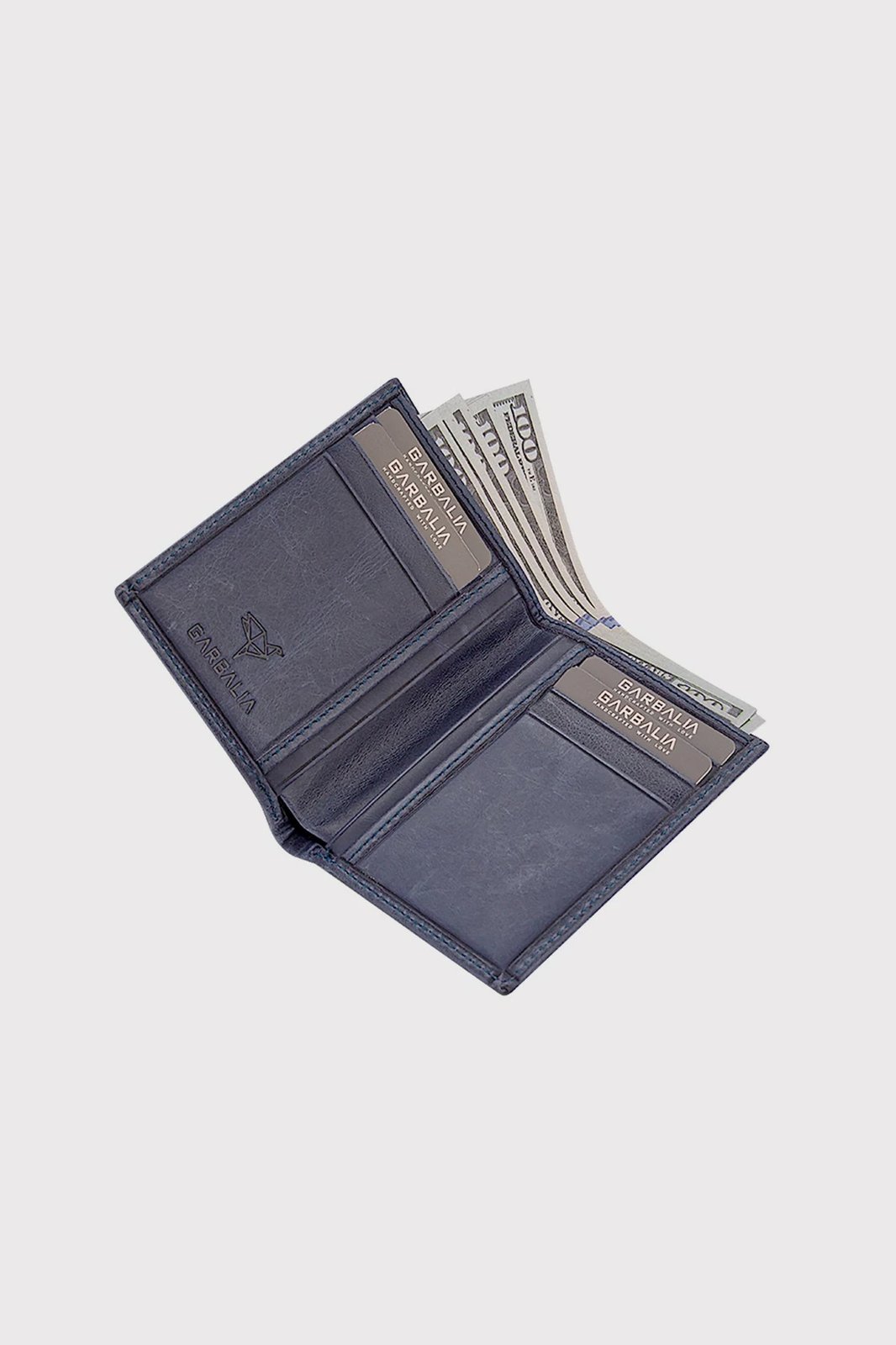 Mbajtës kartelash, lëkurë origjinale, ngjyrë e kaltër e errët, Zoozie Bags, Utah