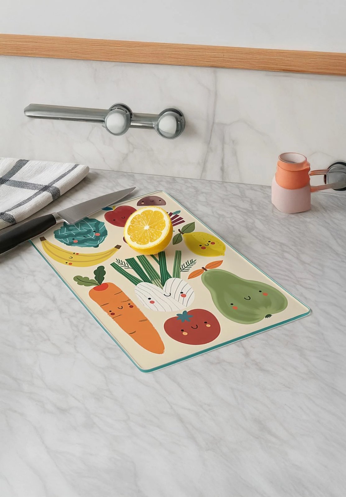 Dërrasë prerëse prej xhami të temperuar, shumëngjyrëshe, Hermia, Kes-00015, 30x40cm Dërrasë prerëse prej xhami të temperuar, shumëngjyrëshe, Hermia, Kes-00015, 30x40cm