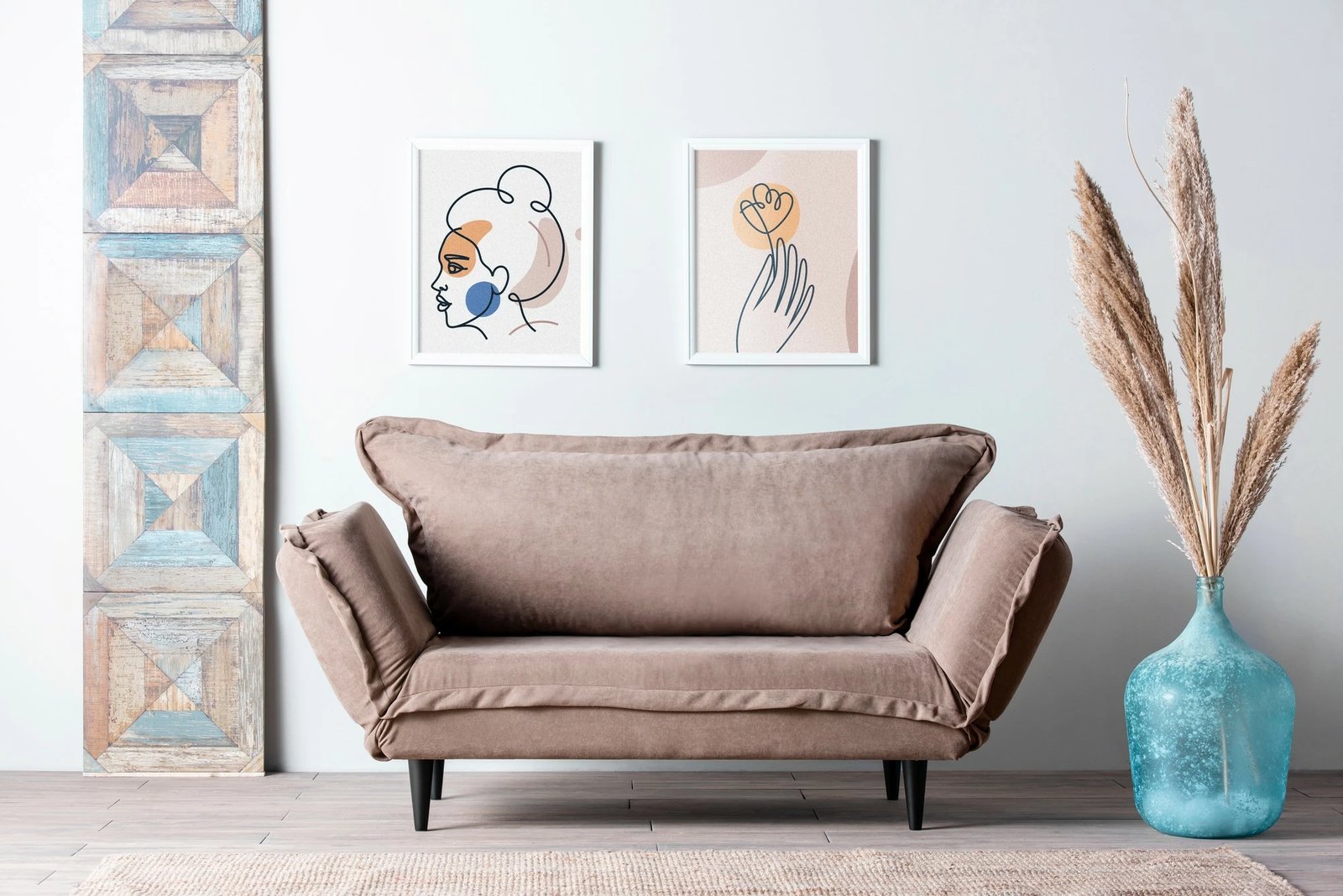 Divan-krevat dy vendësh, ngjyrë mink, Atelier del Sofa, Vino Daybed - GR121\01