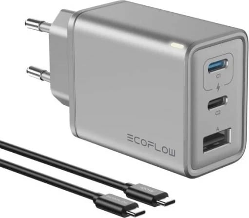 Karikues EcoFlow 65W, Ngjyrë Argjendi