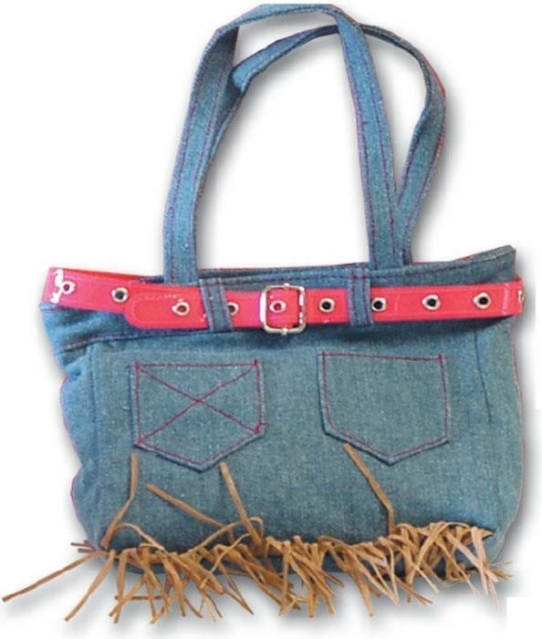 Çantë NEXT Onward "Folk denim", 12x7x7 cm, Blu