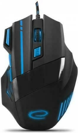 MOUSE GAMING ESPERANZA WOLF MX-201 | 7D 2400DPI BLACK/BLUE EGM201B