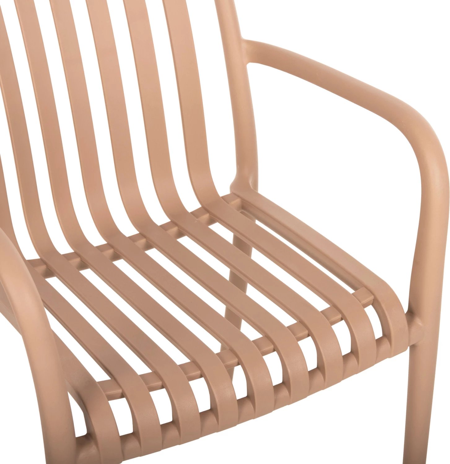 Karrige me krahë polipropileni TIPPY FH5940.03, ngjyrë kapuçino, 55x55x81H cm