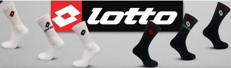 Çorape terry Lotto, 3 palë, të bardha