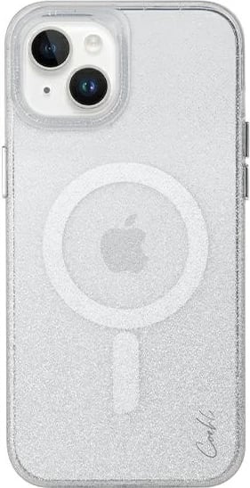 Mbështjellës UNIQ Coehl Lumino për iPhone 14 Plus/15 Plus, argjendtë