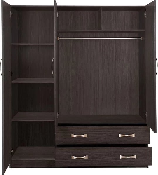 Dollap 3Dyer 150x55x180cm me 2 sirtarë FH384.01 Zebrano