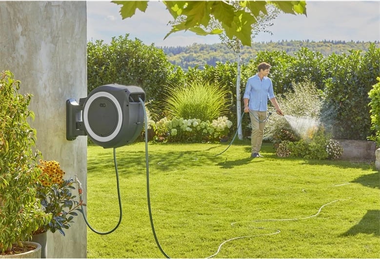 Kuti muri për zorrë GARDENA 18647-20, 40m, automatik, e zezë