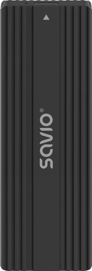 Kasë e jashtme për M.2 SSD, Savio, AK-84, NVMe & SATA (NGFF), USB 3.1 Gen 2 10 Gb/s, formate 2230/2242/2260/2280, e zezë