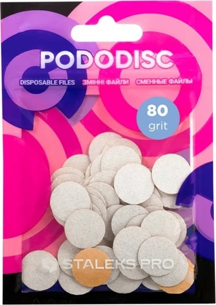 Jastëk zëvendësues për pedikyr Staleks Pro Expert White S Grade, 50 copë, bardhë