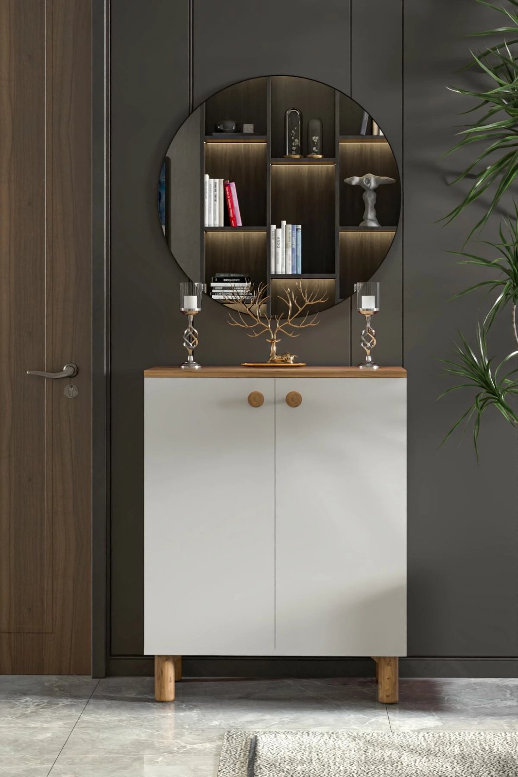 Dollap multifunksional Skye Decor, Toriva A, ngjyrë Atlantic Pine dhe e bardhë