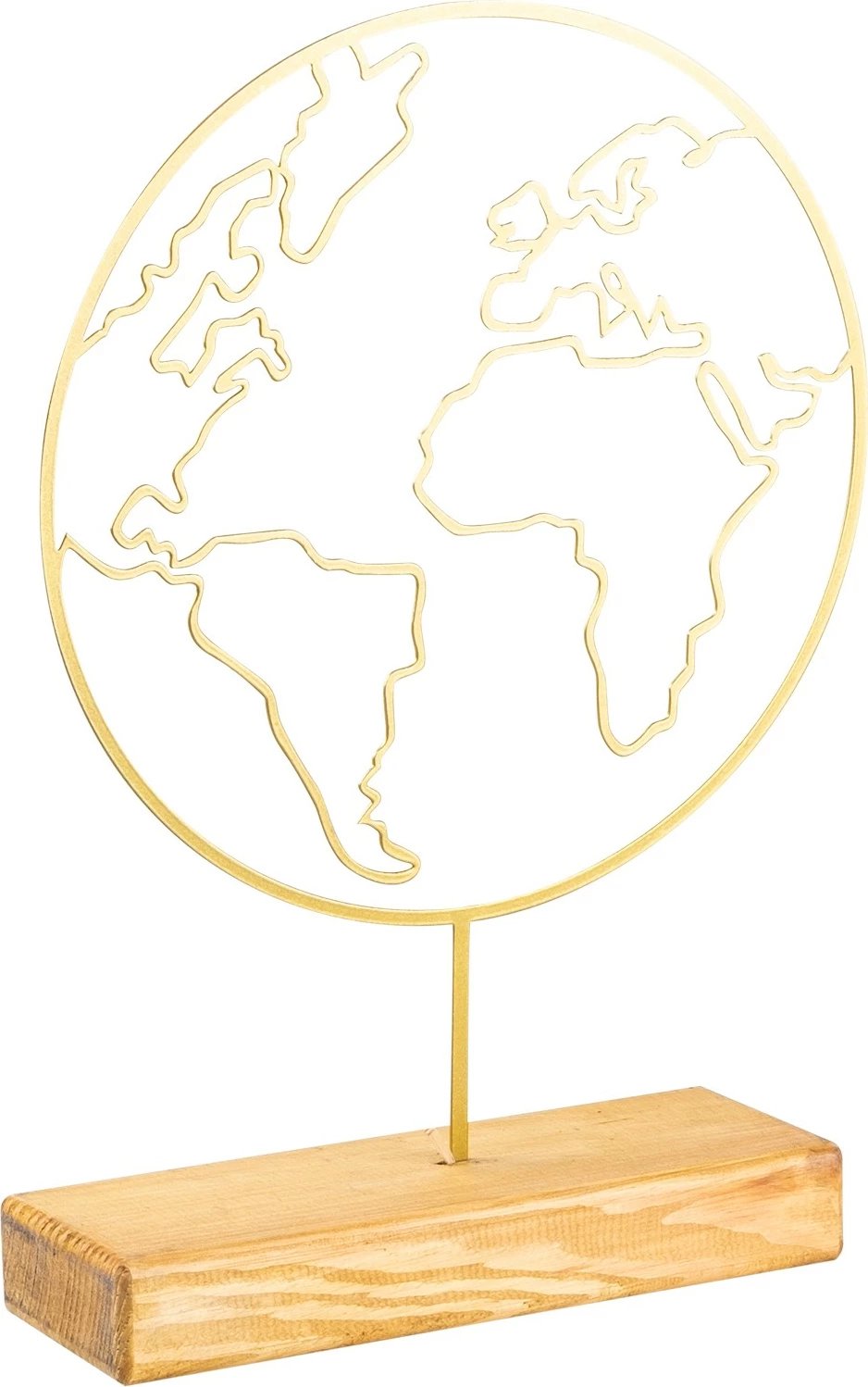 Objekt dekorativ Evila Originals, botë, ngjyrë ari