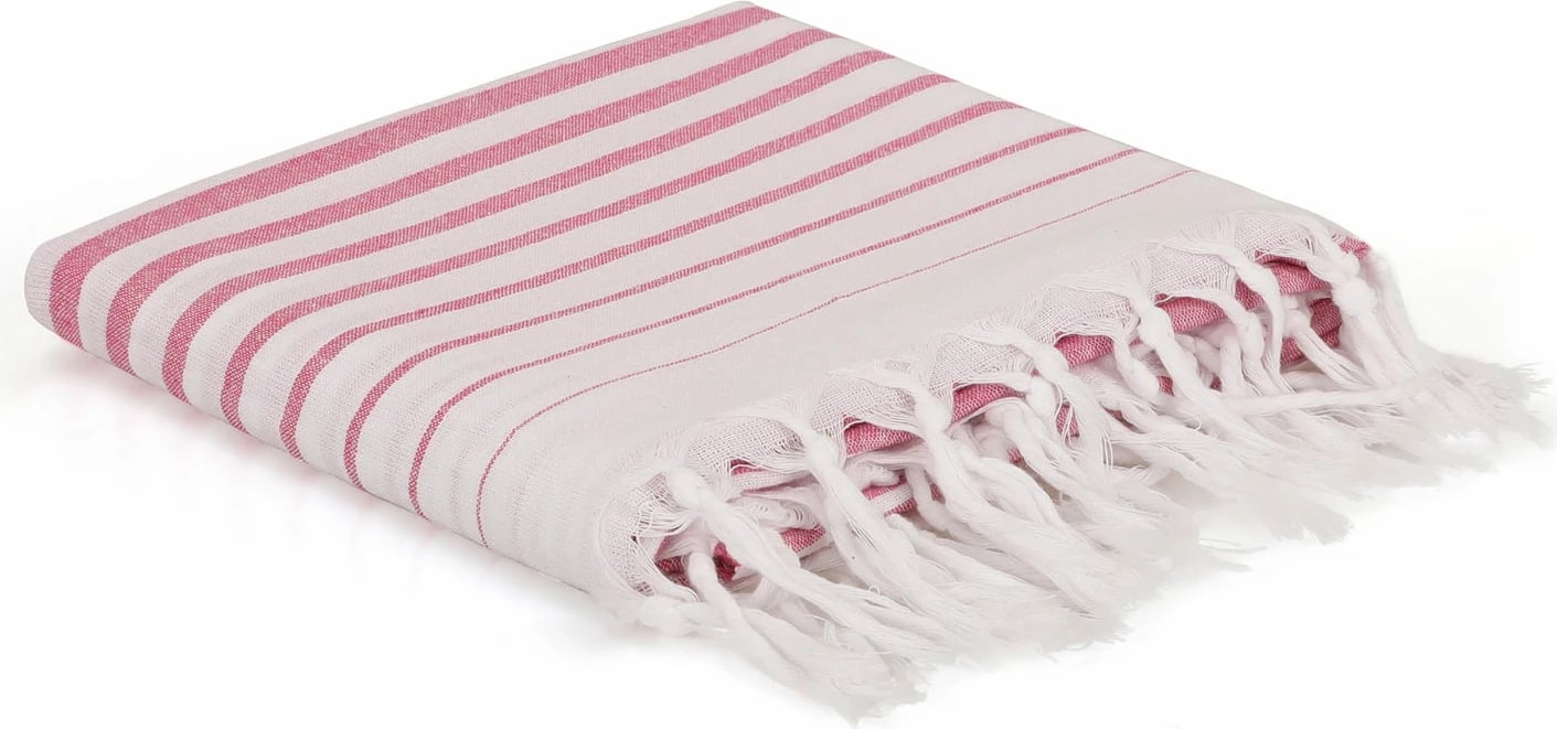 Peshqir plazhi Fouta, ngjyrë fuchsia, Mijolnir, Golge, 90x180cm