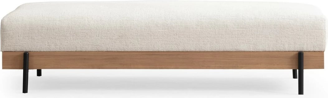 Pouf Atelier del Sofa, ngjyrë e bardhë, Eti Oak