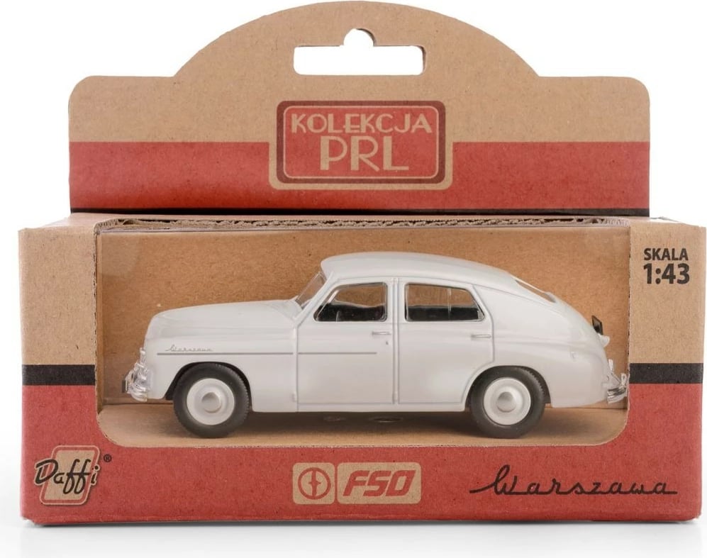 Makine lodër Daffi PRL Warsaw M20, model K-592, shkallë 1:43, e bardhë