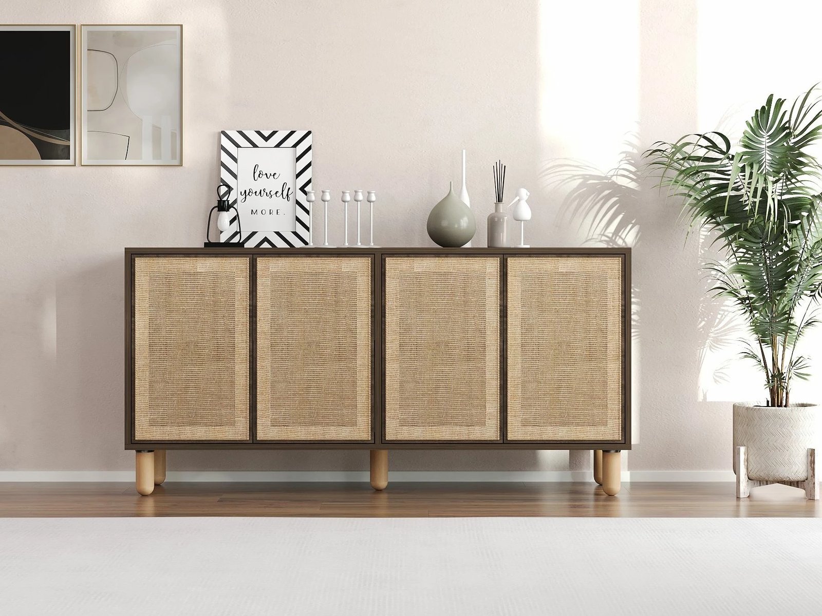 Konsol Leıla, ngjyrë arre, Skye Decor