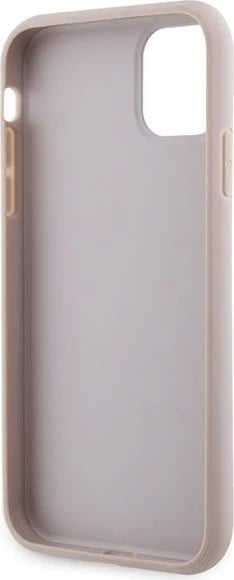 Mbështjellës Guess GUHCN61P4TDSCPP për iPhone 11/XR, Crossbody 4G Metal Logo, Rozë me rrip