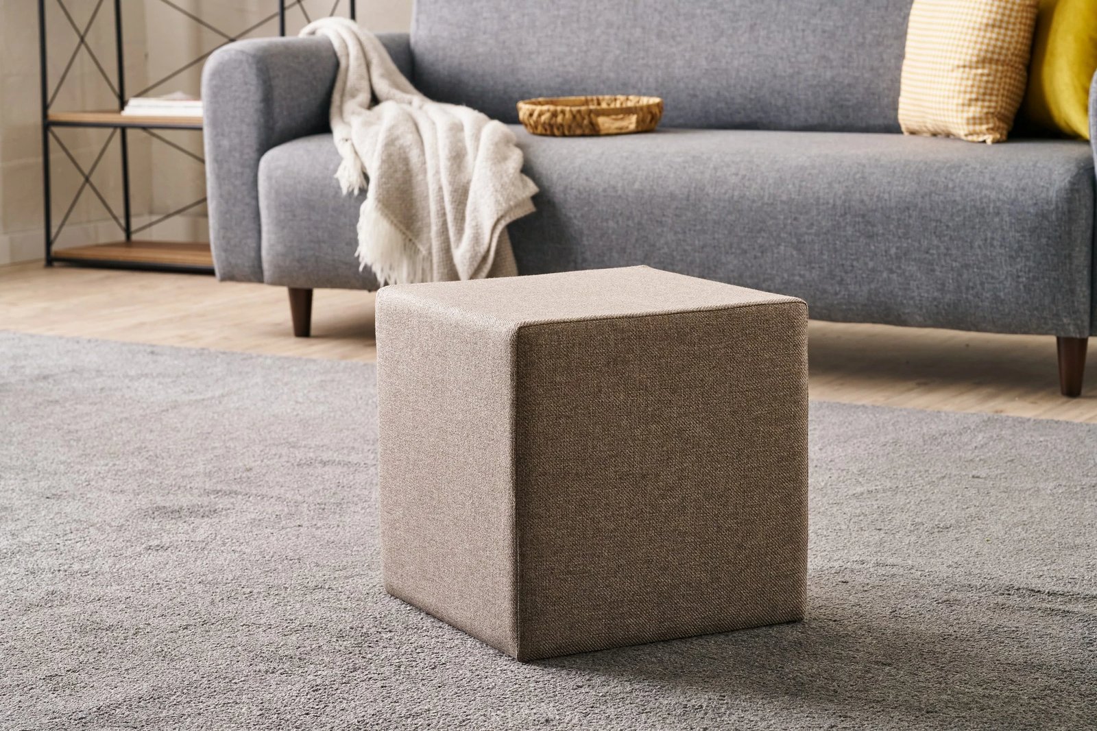 Puf Atelier del Sofa, Asos, ngjyrë kafe