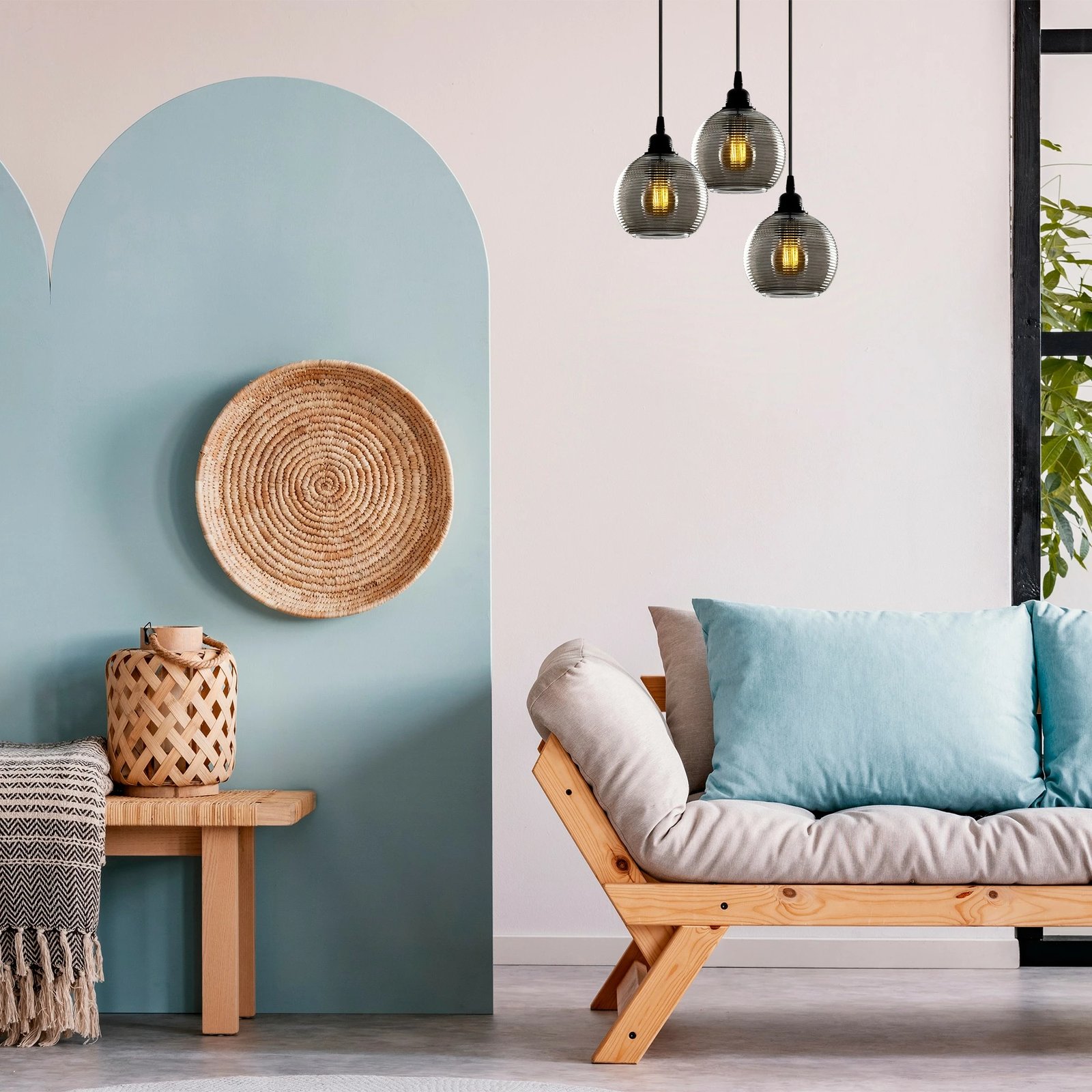 Llambë tavani Opviq, ngjyrë fume, 031