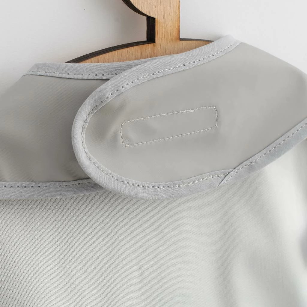 përparëse bebe e larshme, New Baby, 34x25 cm, gri