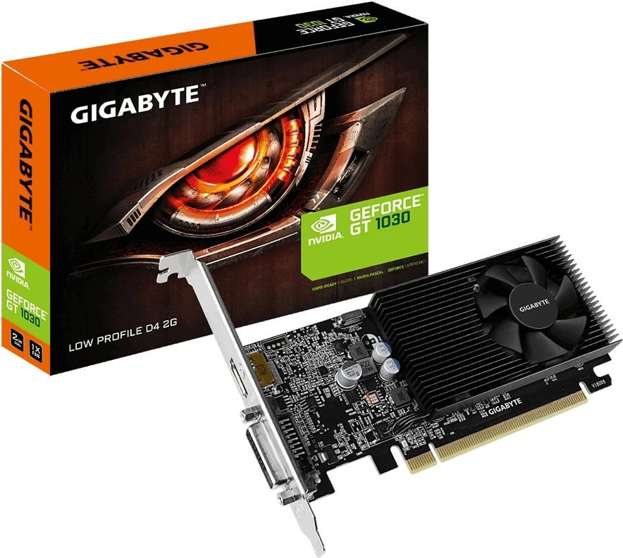 Kartelë grafike Gigabyte GeForce GT 1030, 2 GB, GDDR4, 64 bit