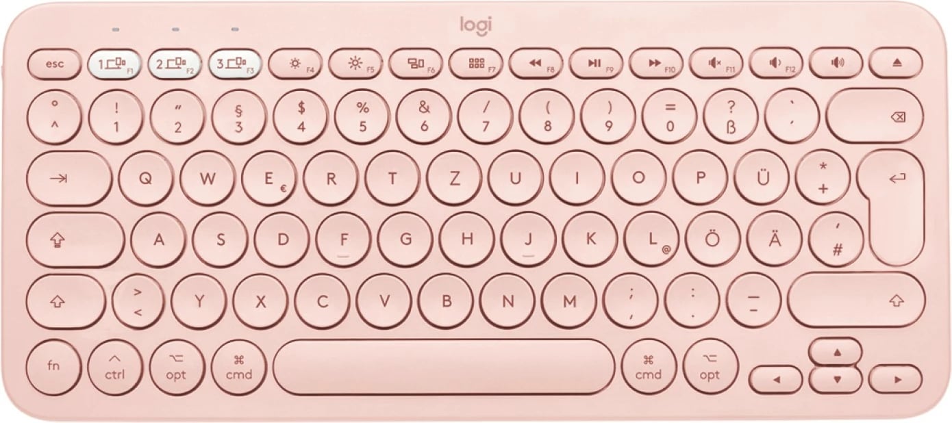 Tastierë Logitech K380, multi-device, Bluetooth, për Mac, rozë